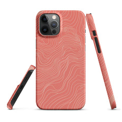 Coral Pink Snap case for iPhone