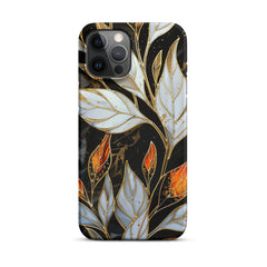 Stained Galss Leaves Snap case for iPhone