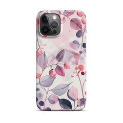 Pink Floral Snap case for iPhone