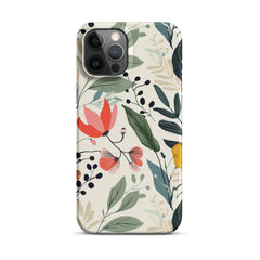 Botanical leaves Snap case for iPhone