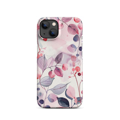 Pink Floral Snap case for iPhone