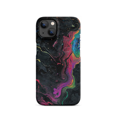 Black rainbow Snap case for iPhone