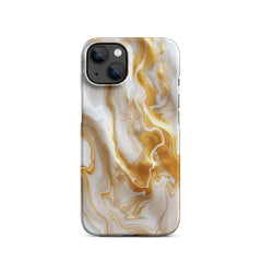 Gold Marble Snap case for iPhone