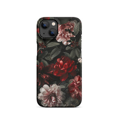 Pink Red Floral Snap case for iPhone