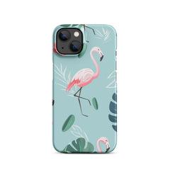 Tropical Flamingo Snap case for iPhone