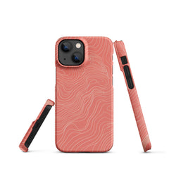 Coral Pink Snap case for iPhone