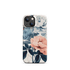 Tricolor Flowers Snap case for iPhone