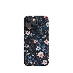 Blue Flowers Snap case for iPhone