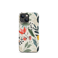 Botanical leaves Snap case for iPhone