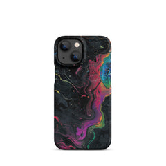 Black rainbow Snap case for iPhone