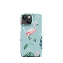 Tropical Flamingo Snap case for iPhone