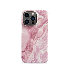 Pink Marble Snap case for iPhone