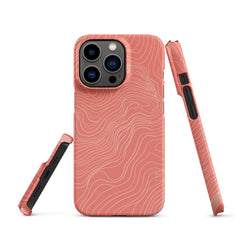 Coral Pink Snap case for iPhone