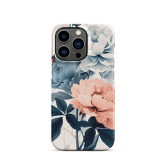 Tricolor Flowers Snap case for iPhone