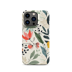 Botanical leaves Snap case for iPhone