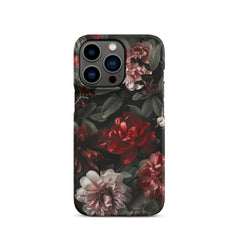 Pink Red Floral Snap case for iPhone