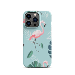 Tropical Flamingo Snap case for iPhone