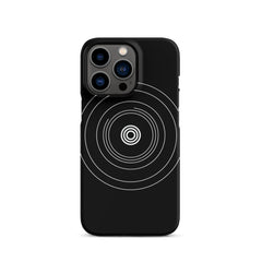 Black Circle Snap case for iPhone