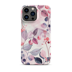 Pink Floral Snap case for iPhone