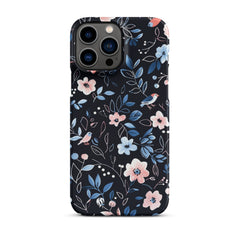 Blue Flowers Snap case for iPhone