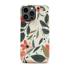 Flower leave Snap case for iPhone