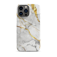 White Marble Snap case for iPhone