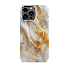 Gold Marble Snap case for iPhone