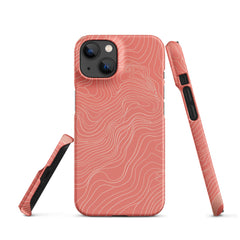 Coral Pink Snap case for iPhone