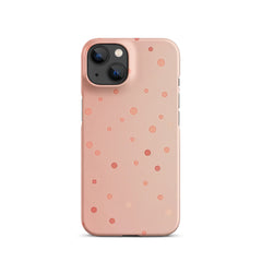 Peach Dots Snap case for iPhone