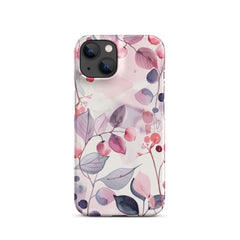 Pink Floral Snap case for iPhone