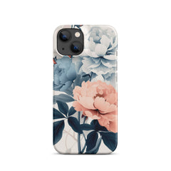 Tricolor Flowers Snap case for iPhone