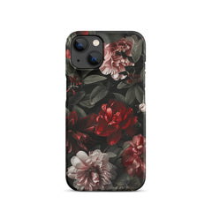 Pink Red Floral Snap case for iPhone