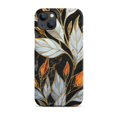 Stained Galss Leaves Snap case for iPhone