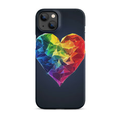 Ranbow Heart Snap case for iPhone