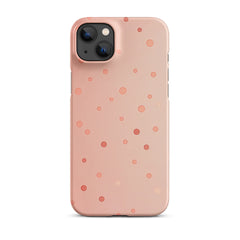 Peach Dots Snap case for iPhone