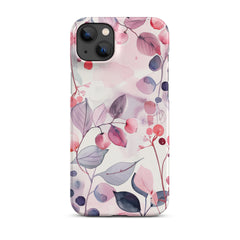 Pink Floral Snap case for iPhone