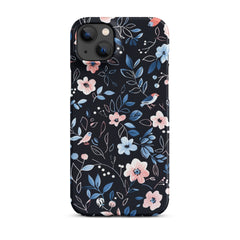 Blue Flowers Snap case for iPhone