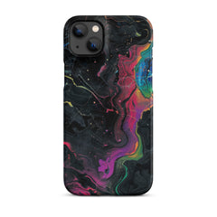 Black rainbow Snap case for iPhone