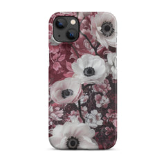 Red Floral Snap case for iPhone