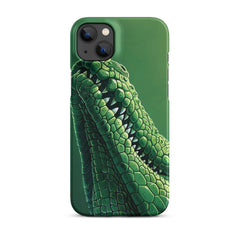 Green Crocodile Snap case for iPhone