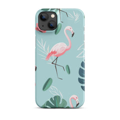 Tropical Flamingo Snap case for iPhone