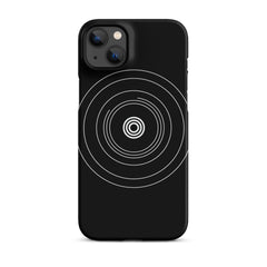 Black Circle Snap case for iPhone