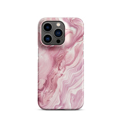 Pink Marble Snap case for iPhone