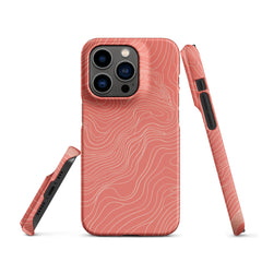 Coral Pink Snap case for iPhone