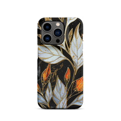 Stained Galss Leaves Snap case for iPhone