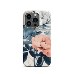 Tricolor Flowers Snap case for iPhone