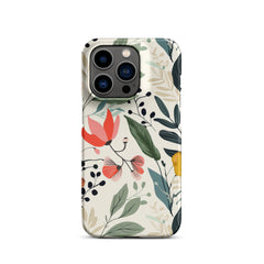 Botanical leaves Snap case for iPhone