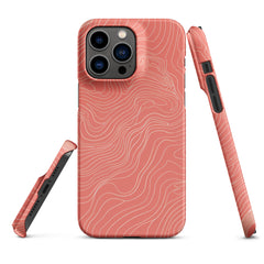 Coral Pink Snap case for iPhone