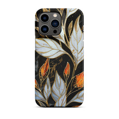 Stained Galss Leaves Snap case for iPhone