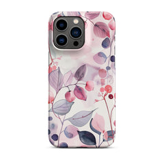 Pink Floral Snap case for iPhone